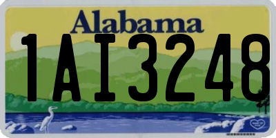 AL license plate 1AI3248