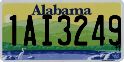 AL license plate 1AI3249