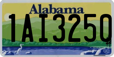 AL license plate 1AI3250
