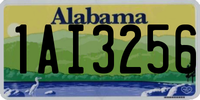 AL license plate 1AI3256