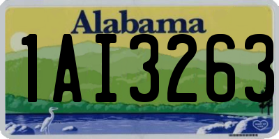 AL license plate 1AI3263