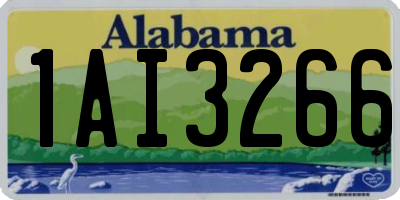 AL license plate 1AI3266