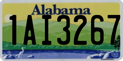 AL license plate 1AI3267