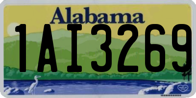 AL license plate 1AI3269