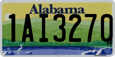 AL license plate 1AI3270