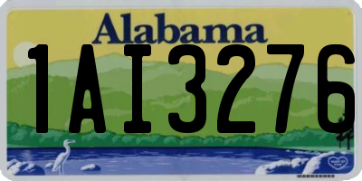 AL license plate 1AI3276