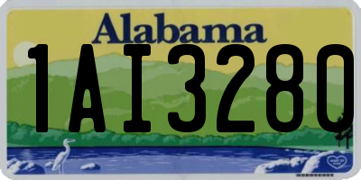 AL license plate 1AI3280