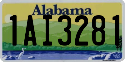 AL license plate 1AI3281