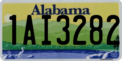 AL license plate 1AI3282