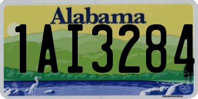 AL license plate 1AI3284