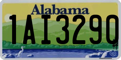 AL license plate 1AI3290