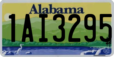 AL license plate 1AI3295