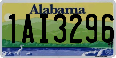 AL license plate 1AI3296