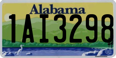 AL license plate 1AI3298