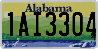 AL license plate 1AI3304