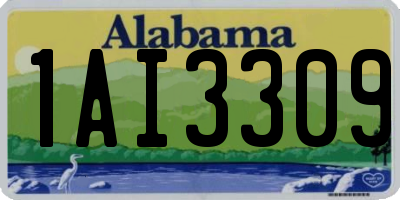 AL license plate 1AI3309