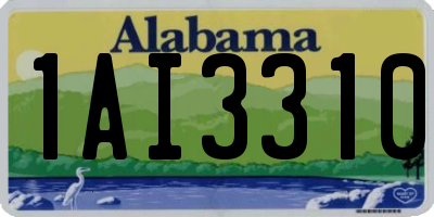 AL license plate 1AI3310