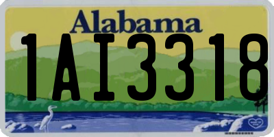 AL license plate 1AI3318