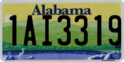 AL license plate 1AI3319