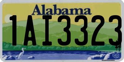 AL license plate 1AI3323