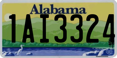 AL license plate 1AI3324