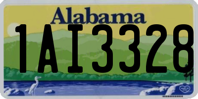 AL license plate 1AI3328