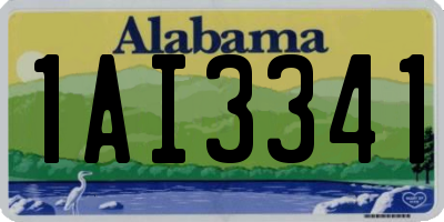 AL license plate 1AI3341