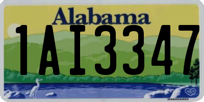 AL license plate 1AI3347
