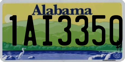 AL license plate 1AI3350