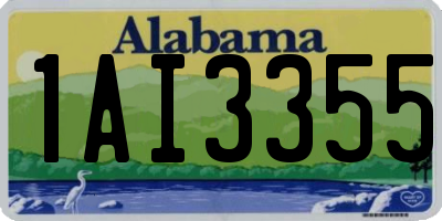 AL license plate 1AI3355
