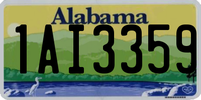 AL license plate 1AI3359