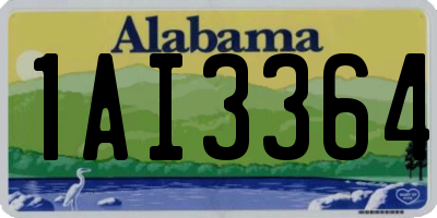 AL license plate 1AI3364