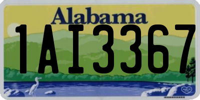 AL license plate 1AI3367