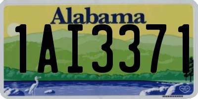 AL license plate 1AI3371