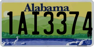 AL license plate 1AI3374