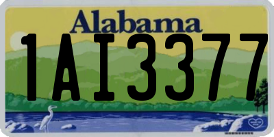 AL license plate 1AI3377