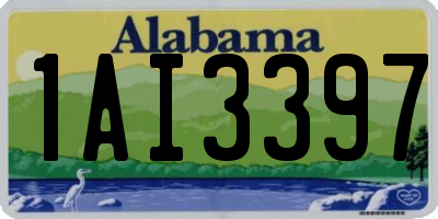 AL license plate 1AI3397