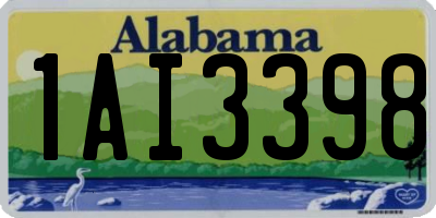 AL license plate 1AI3398