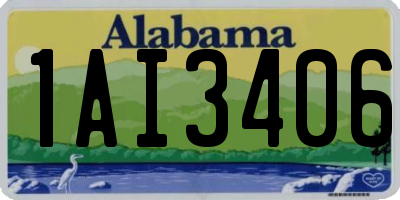 AL license plate 1AI3406