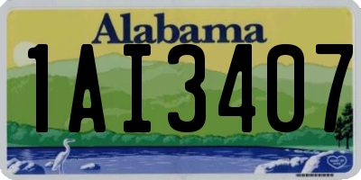 AL license plate 1AI3407