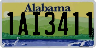 AL license plate 1AI3411