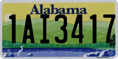 AL license plate 1AI3417