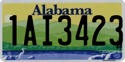 AL license plate 1AI3423