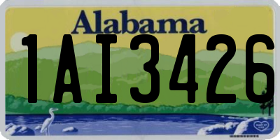 AL license plate 1AI3426
