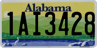 AL license plate 1AI3428