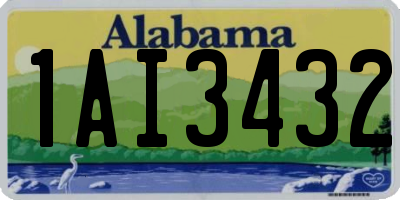 AL license plate 1AI3432