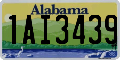 AL license plate 1AI3439