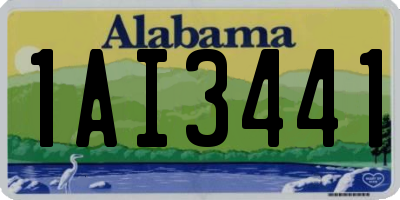 AL license plate 1AI3441
