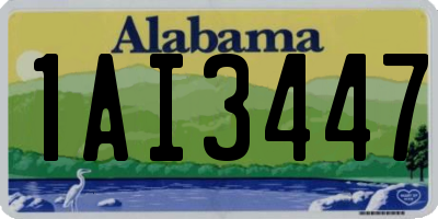 AL license plate 1AI3447