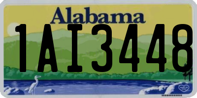 AL license plate 1AI3448